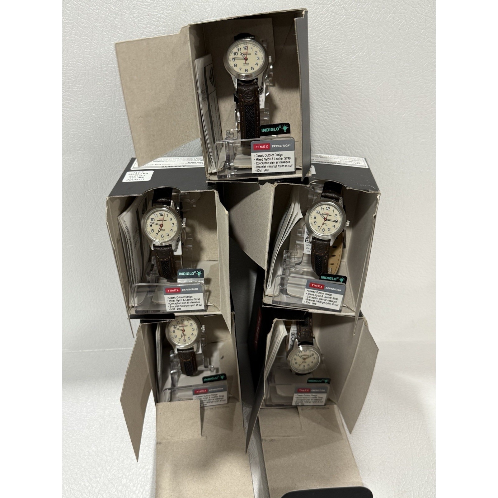 Timex T411819j Women's Expedition Brown Leather Watch, Indiglo, 50 Meter Wr